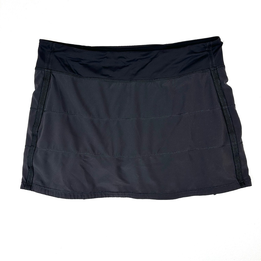 Lululemon Pace Rival Mid Rise Skort Black Athleisure‎ Activewear Tennis Golf
